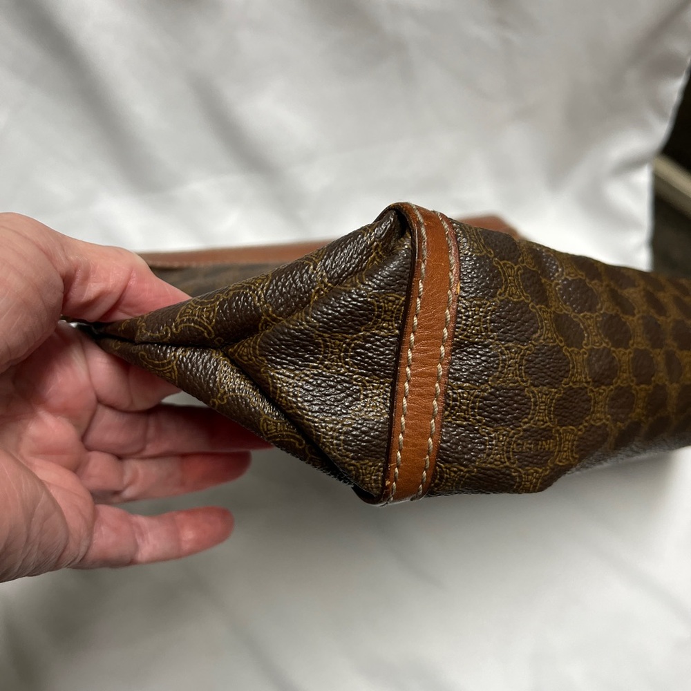 Celine Brown Macadam Second Bag/Clutch, EUC, COA, 12x9x3” - Picture 5 of 16